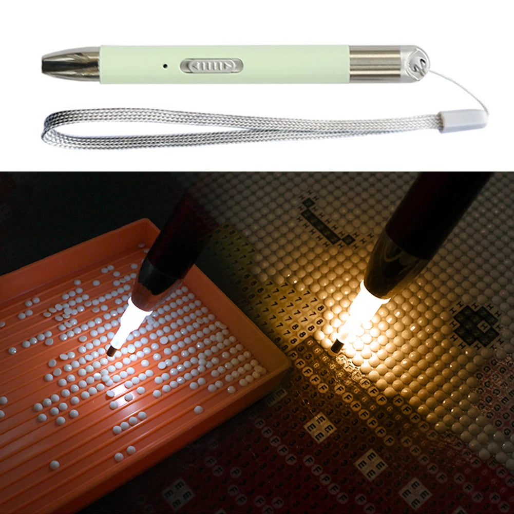 LED DIY Diamond Painting Pen with Light Luminous Point Drill Pen