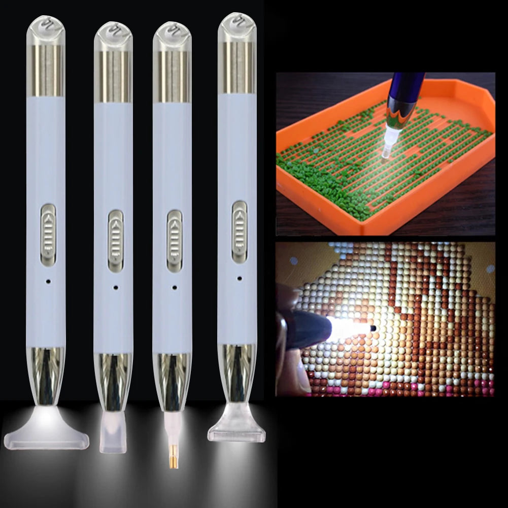 LED DIY Diamond Painting Pen with Light Luminous Point Drill Pen